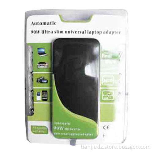90W Super Slim Automatically USB Laptop Battery Charger with LCD Display, 50/60Hz Frequency